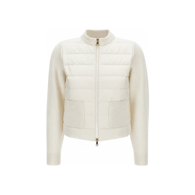 Moncler Wool Puffer Zip-Up Jacket for Women