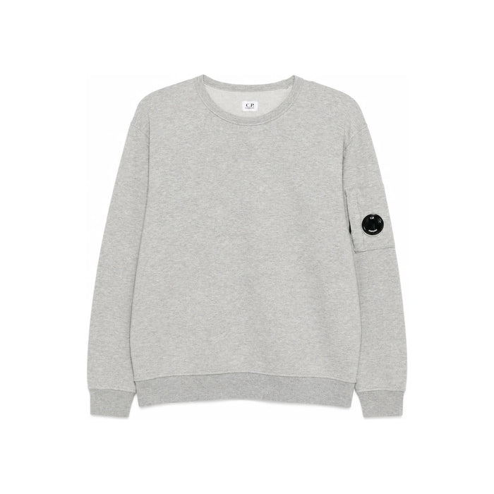 CP Company Lens Logo Crewneck Sweatshirt Men Gray