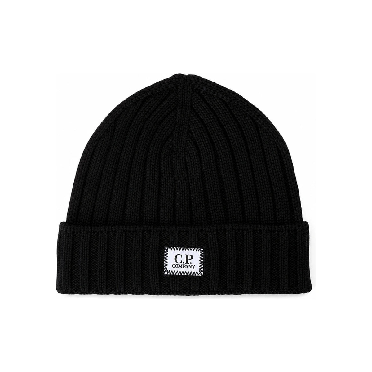 CP Company Unisex Black Knit Beanie