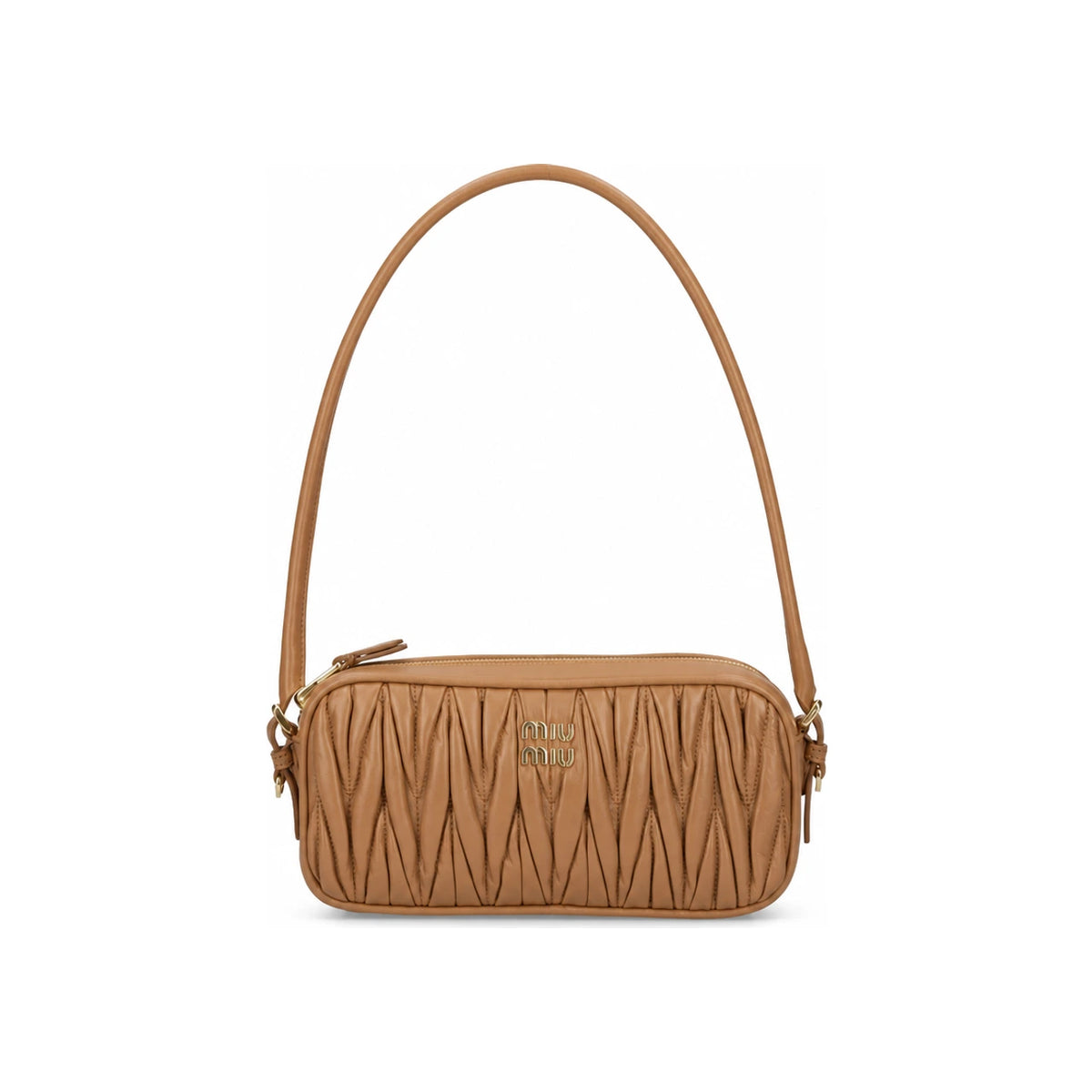 Miu Miu Matelassé Leather Pouch Shoulder Bag for Women 5NE024 AFPP F098L 1