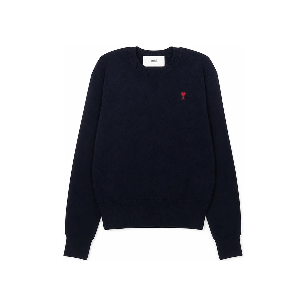 AMI Women’s Wool Crewneck Knit Sweater FKS826 001 414