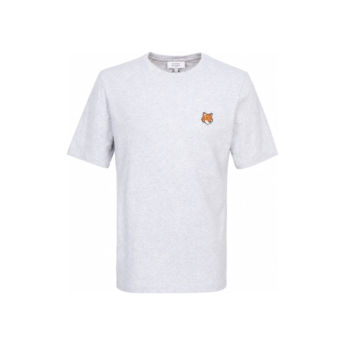 Maison Kitsune Fox Head Patch Short Sleeve T-Shirt Men H120 White