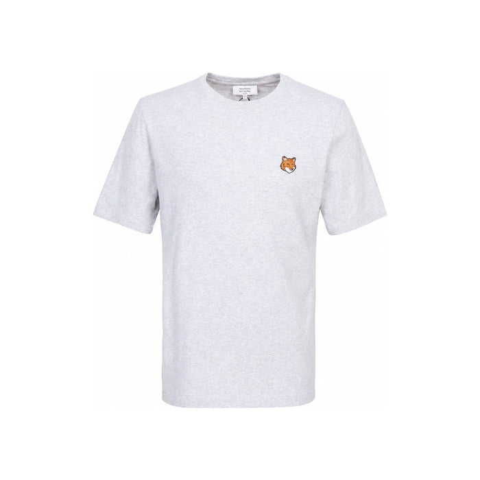 Maison Kitsune Fox Head Patch Short Sleeve T-Shirt Men H120 White