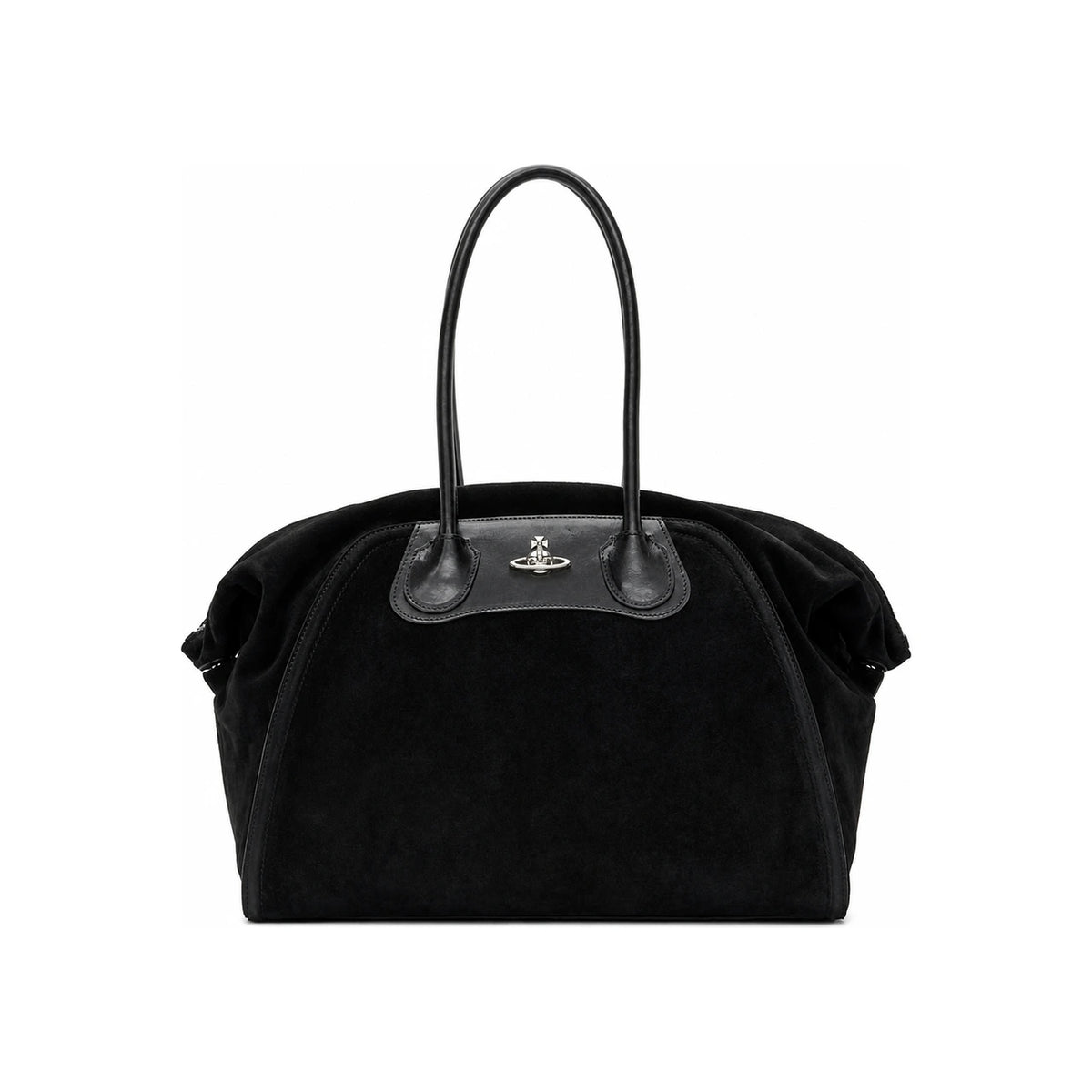 Vivienne Westwood Shirley Holdall Shoulder Bag Black Leather