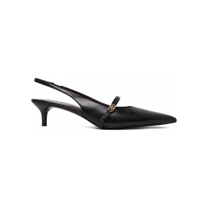 Tory Burch Slingback Sandal Heels 176869 006 PERFECT BLACK DOM