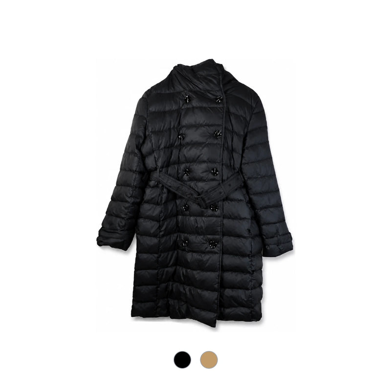 BURBERRY Black Witley Belted Short Hooded Down Puffer Jacket
