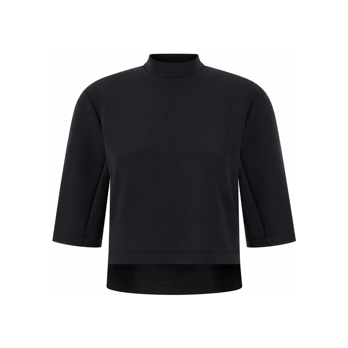Moncler Short Sleeve Black Cotton T-Shirt for Women