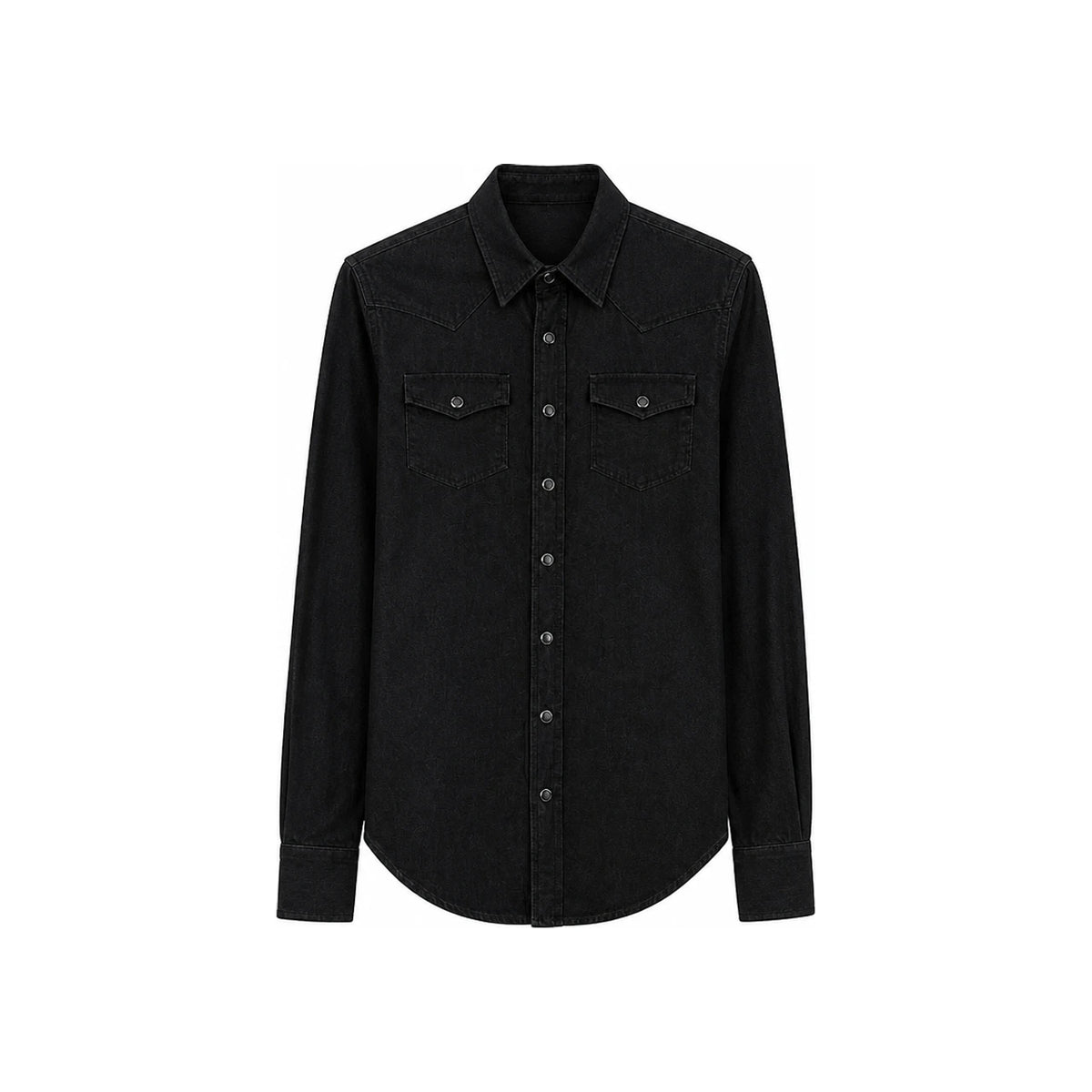 Saint Laurent Western Denim Shirt Black