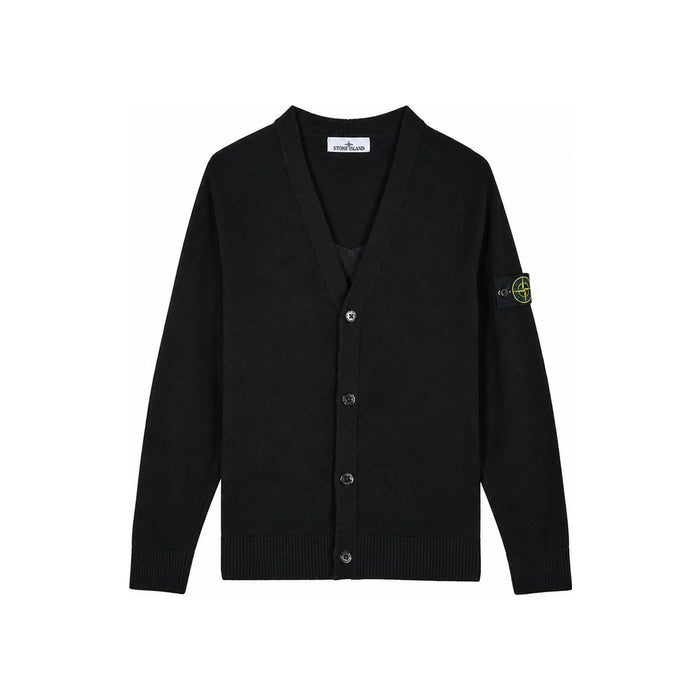 STONE ISLAND Men’s RWS Geelong Wool Cardigan Black