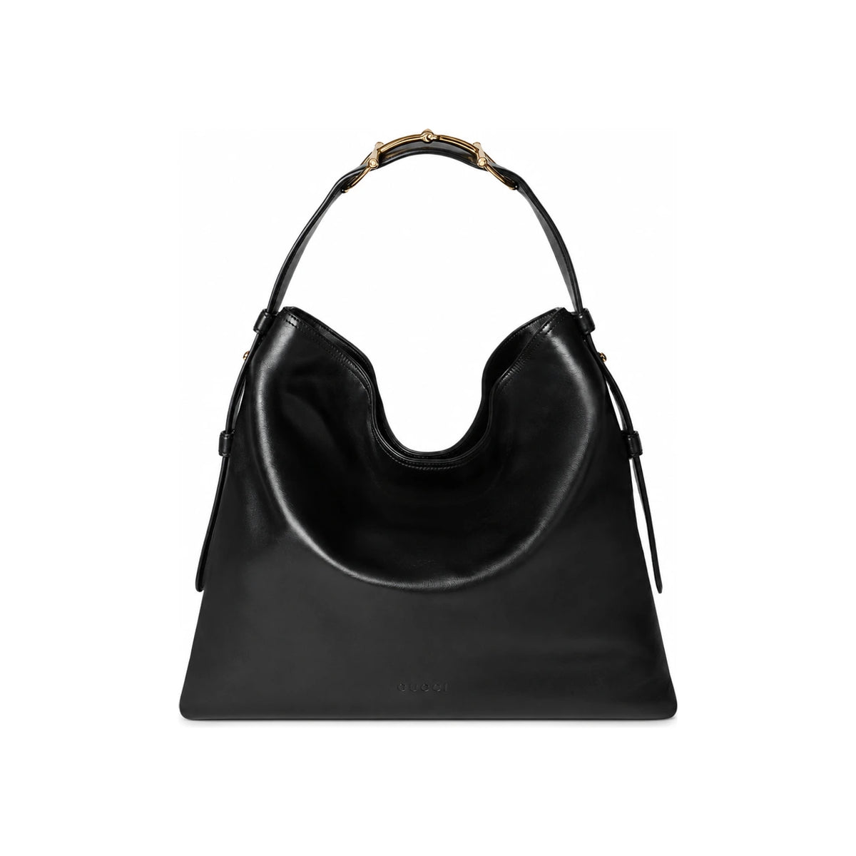 GUCCI Black Leather Shoulder Bag