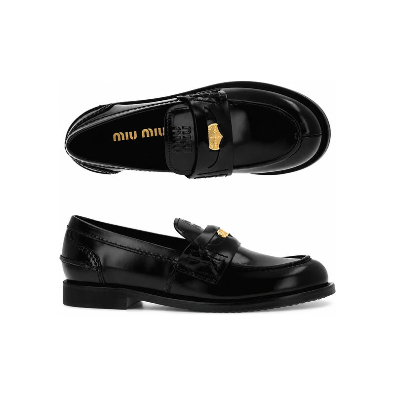 Miu Miu Women’s Penny Loafers 5D773D ULX F0002