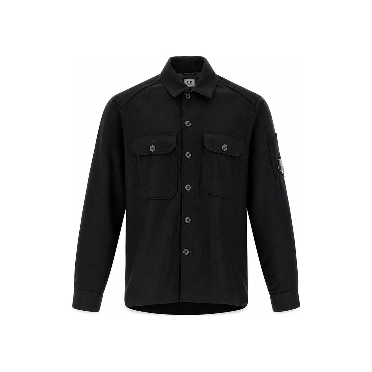 CP Company Flet Lens Overshirt Long Sleeve Shirt 19CMOS271A 110498A 999