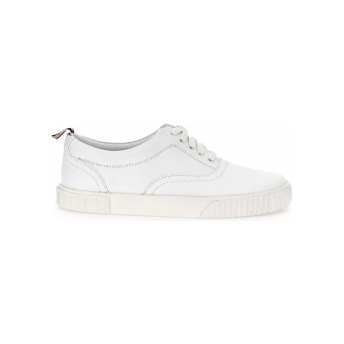 THOM BROWNE Vitello Calf Leather Low-Top Sneakers MFE007B 05584 100