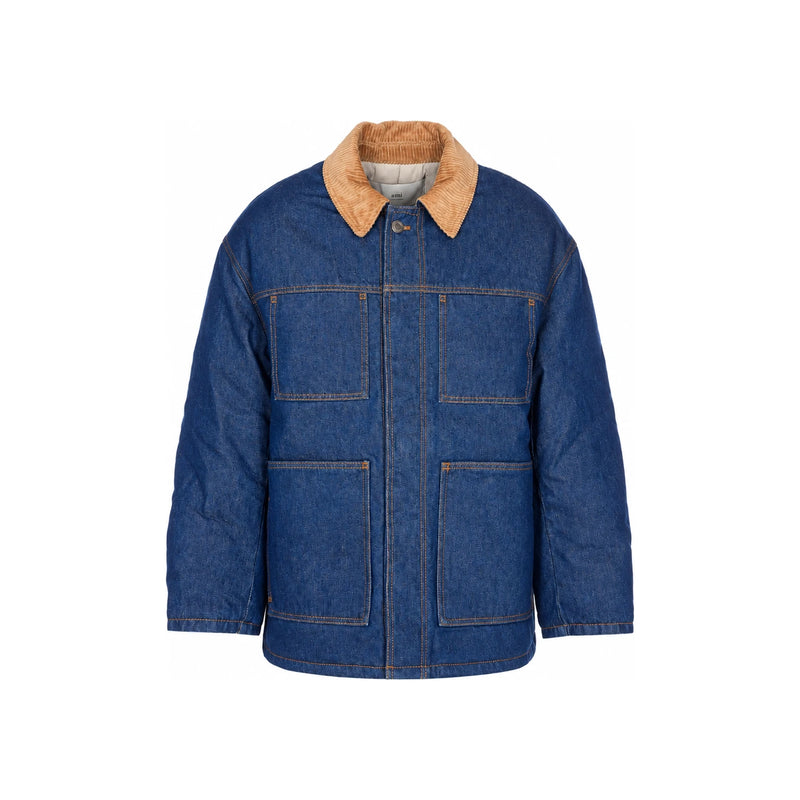 AMI Cotton Padded Worker Jacket UJK834 DE0104 402