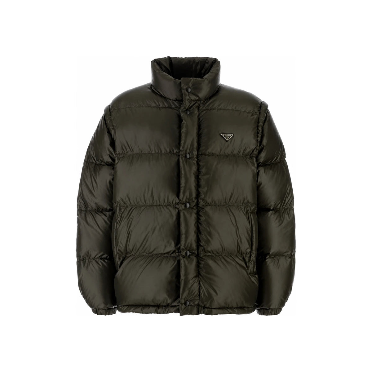 PRADA Black Nylon Down Puffer Jacket for Men