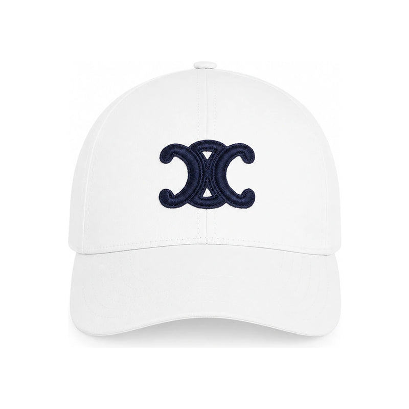 CELINE Triomphe Cotton Baseball Cap Black
