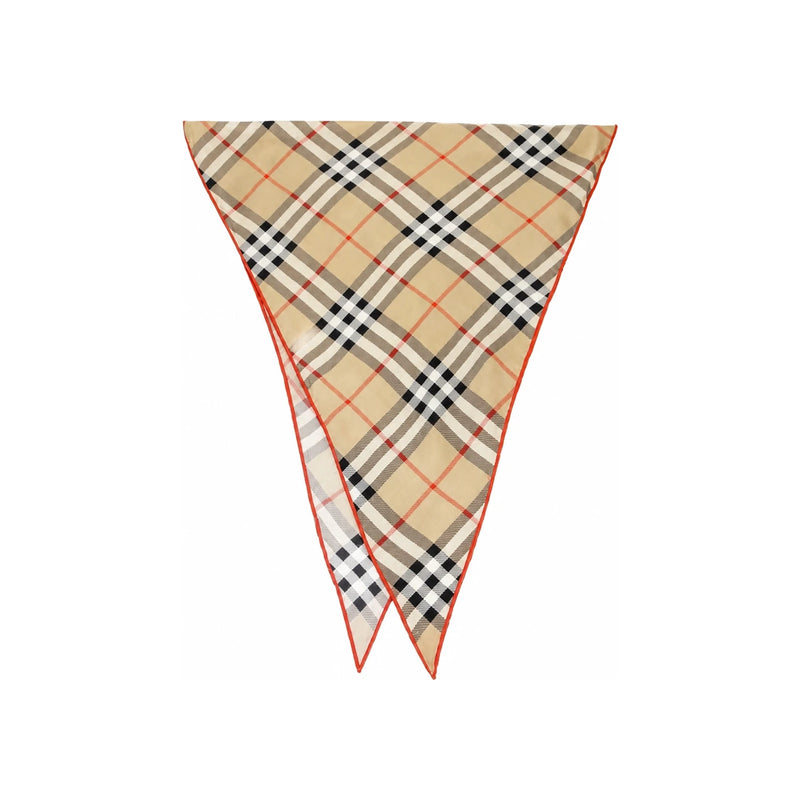BURBERRY Check Silk Scarf 8116998