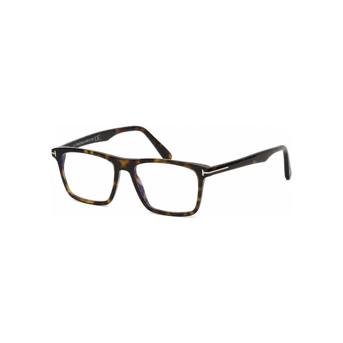 TOM FORD Blue Light Blocking Square Tortoise Acetate Eyeglasses TF5681 B 052