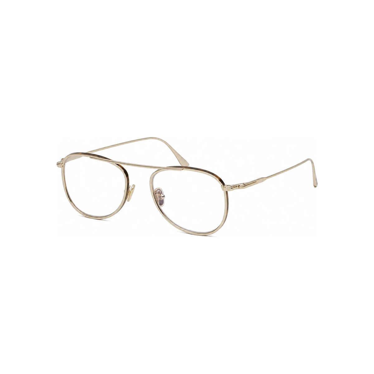 TOM FORD Gold Aviator Blue Light Blocking Eyeglasses Unisex TF5691B 028