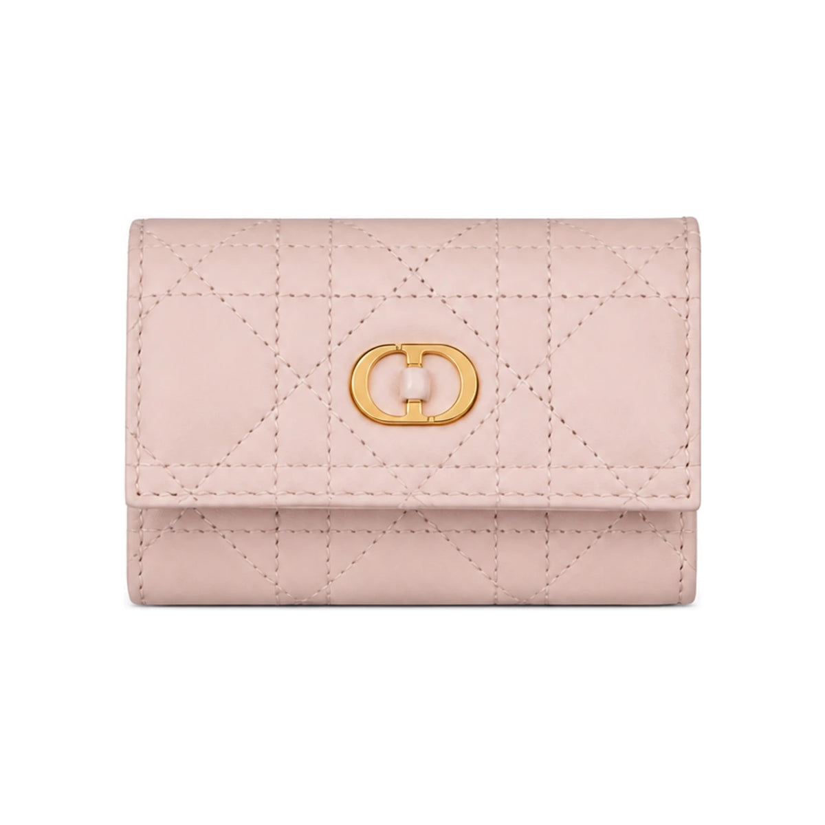 DIOR Jolie Glycine Leather Card Holder Coin Purse