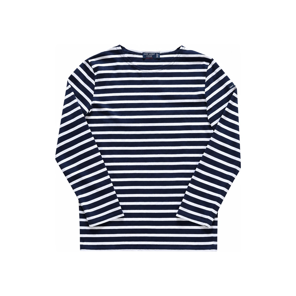 Saint James Kids Long Sleeve T-Shirt Marine Neige Navy/White