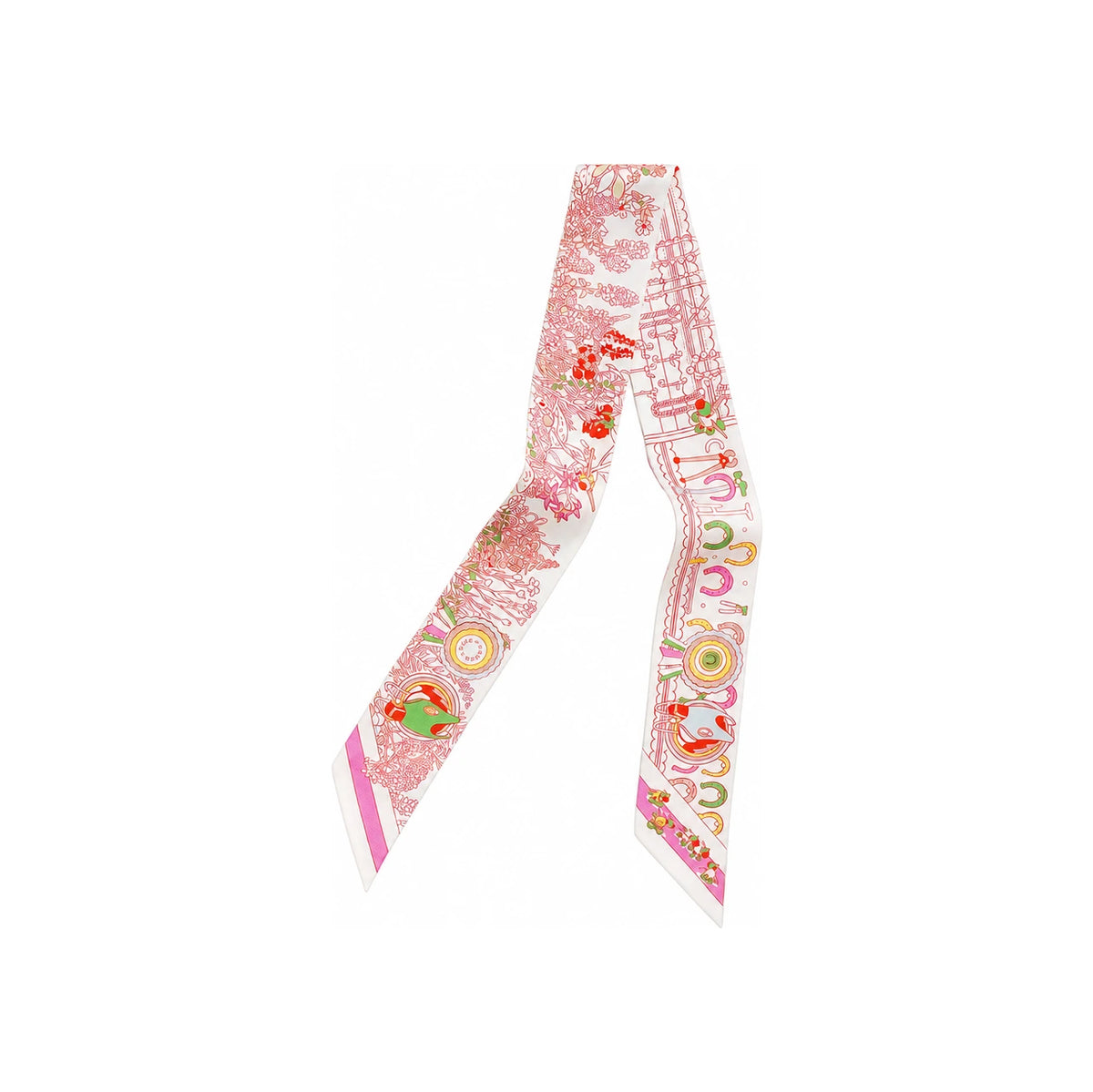 HERMES Pony Pit Stop Silk Scarf Women’s