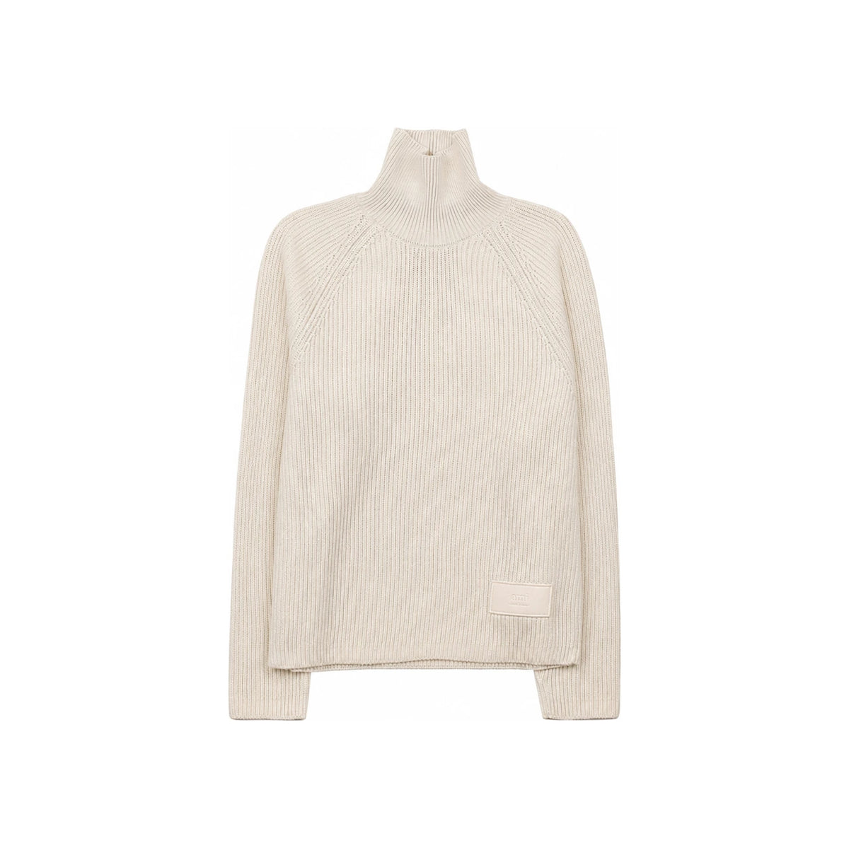 AMI Men's Logo Patch Turtleneck Knit Sweater HKS424 KN0031 185