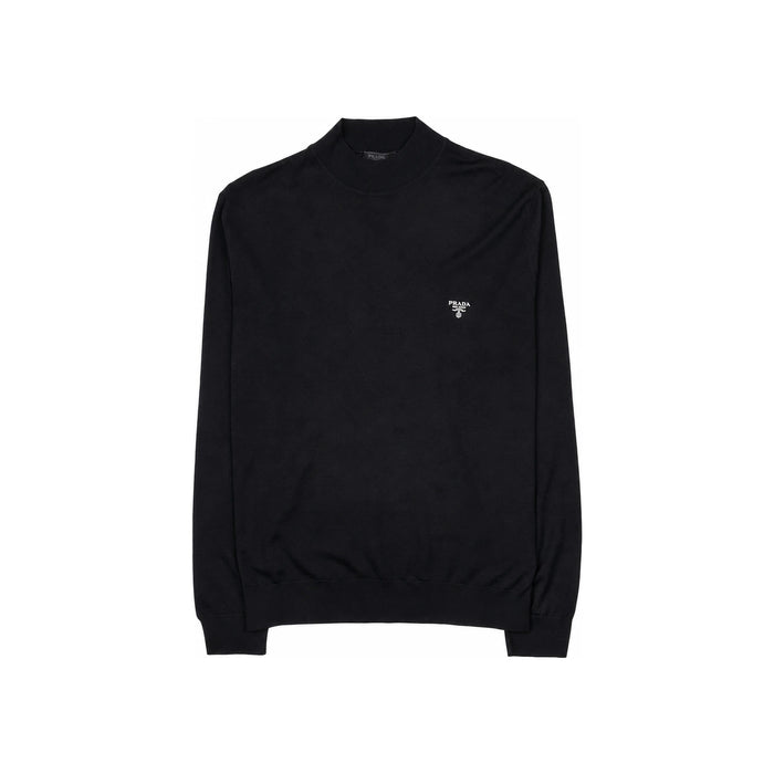 PRADA Men’s Crewneck Wool Sweater Black