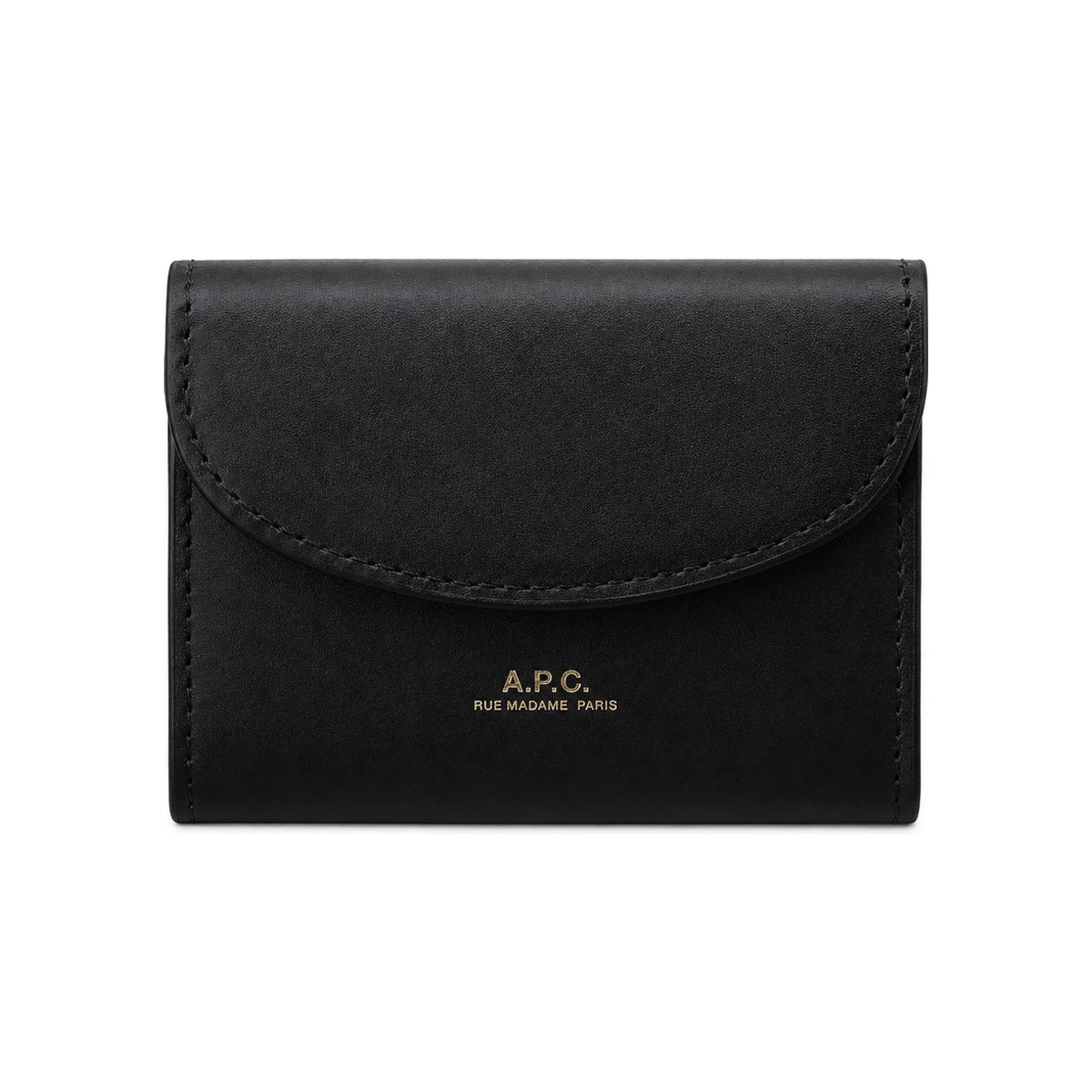 A.P.C. Leather Card Holder Unisex Wallet Black PXAWV F63349 LZZ BLACK