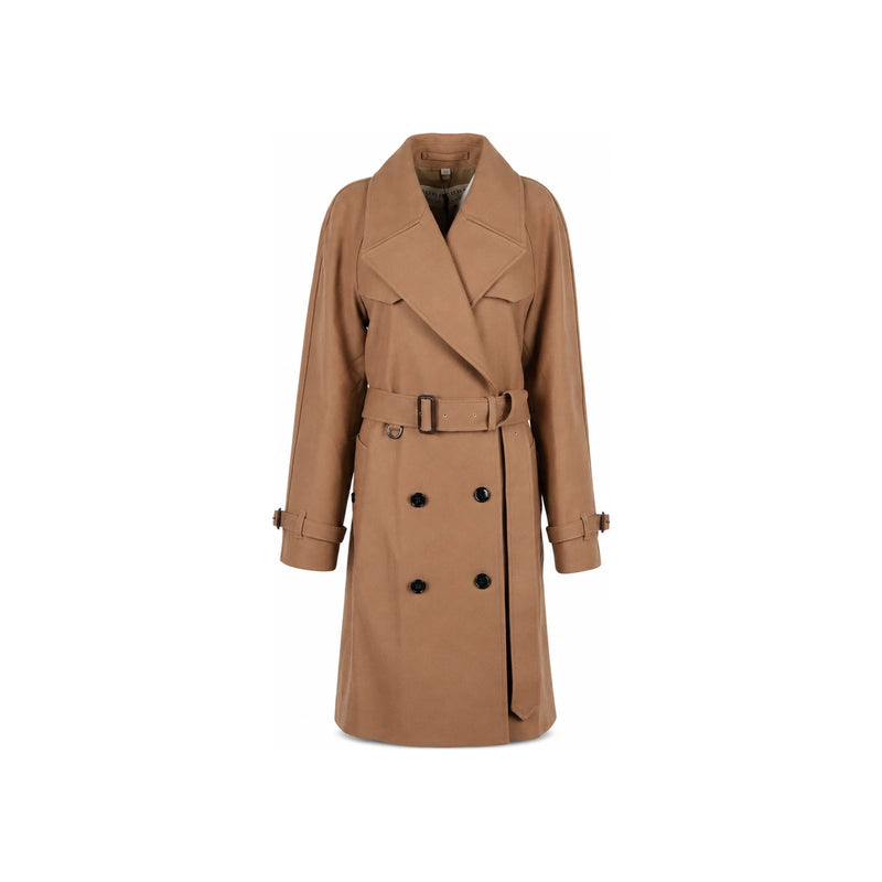 BURBERRY Camel Wool Cashmere Trench Coat