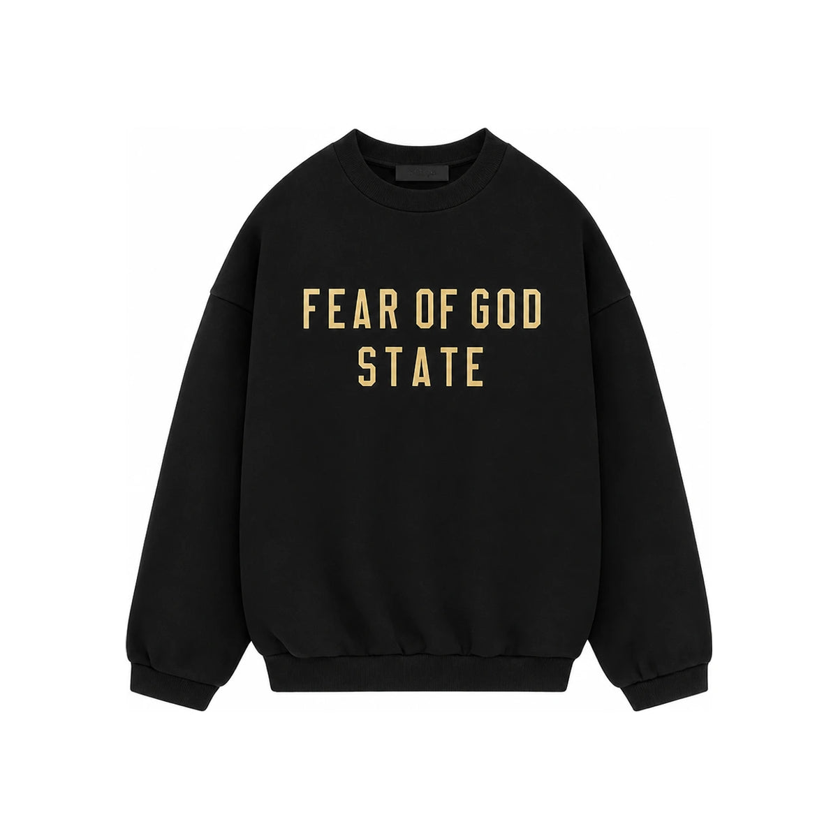 Fear of God Essentials Fleece State Crewneck Sweatshirt Black
