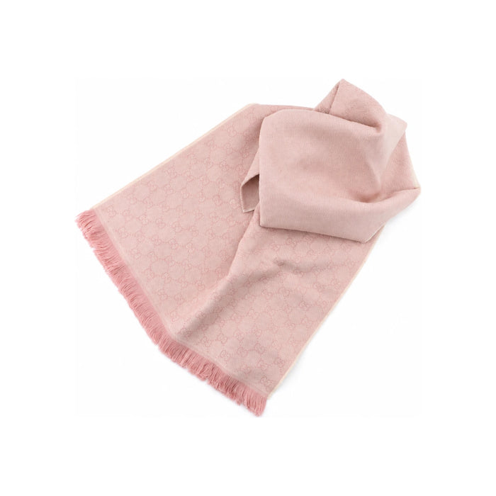 GUCCI Women’s GG Wool Scarf Pink