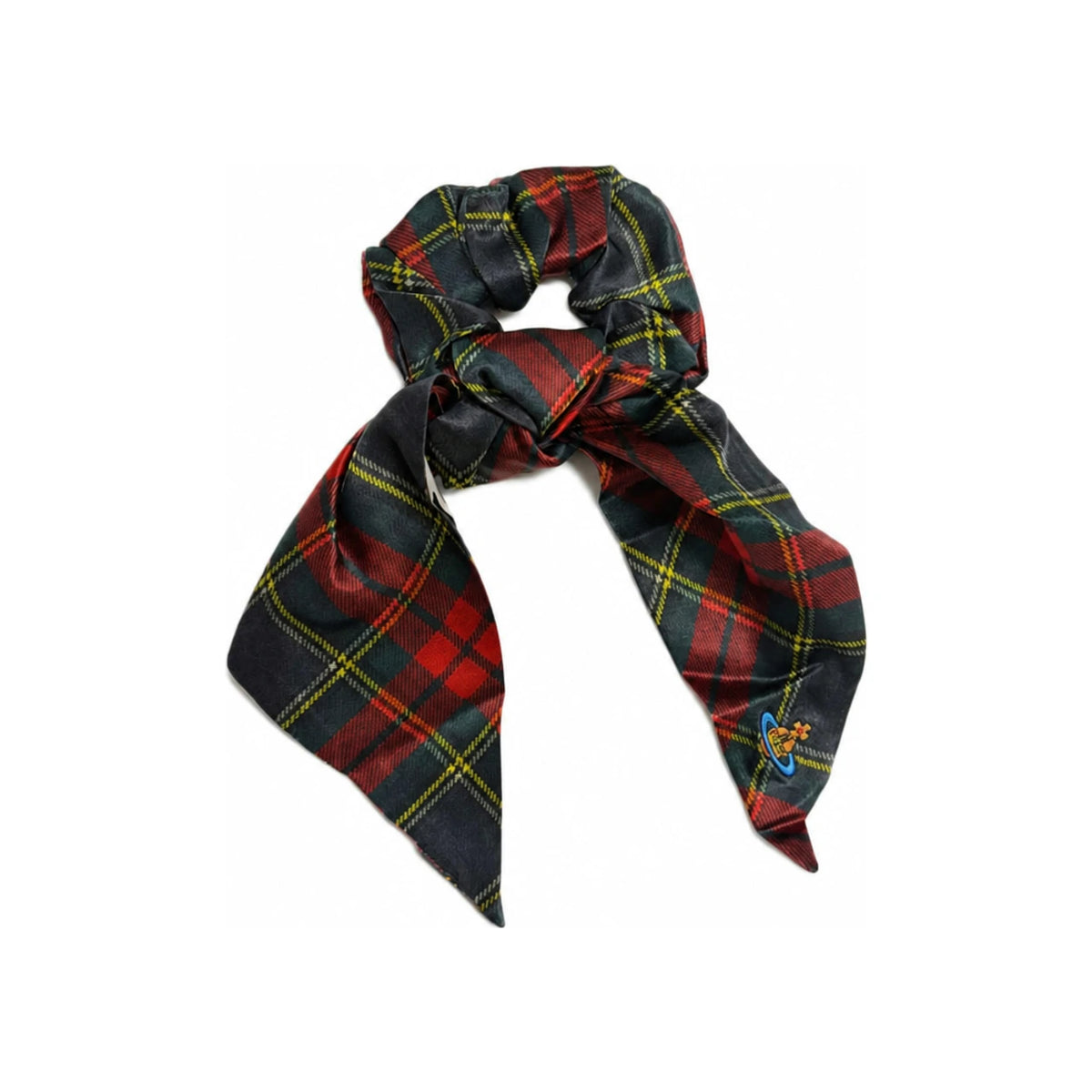 Vivienne Westwood Tartan Printed Large Scrunchie Hair Access 8102001G W01BF M411