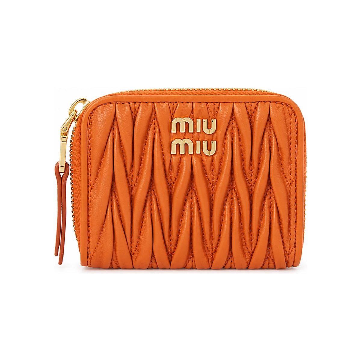 Miu Miu Matelassé Leather Card Holder Unisex 5MM268 AFPP F0049