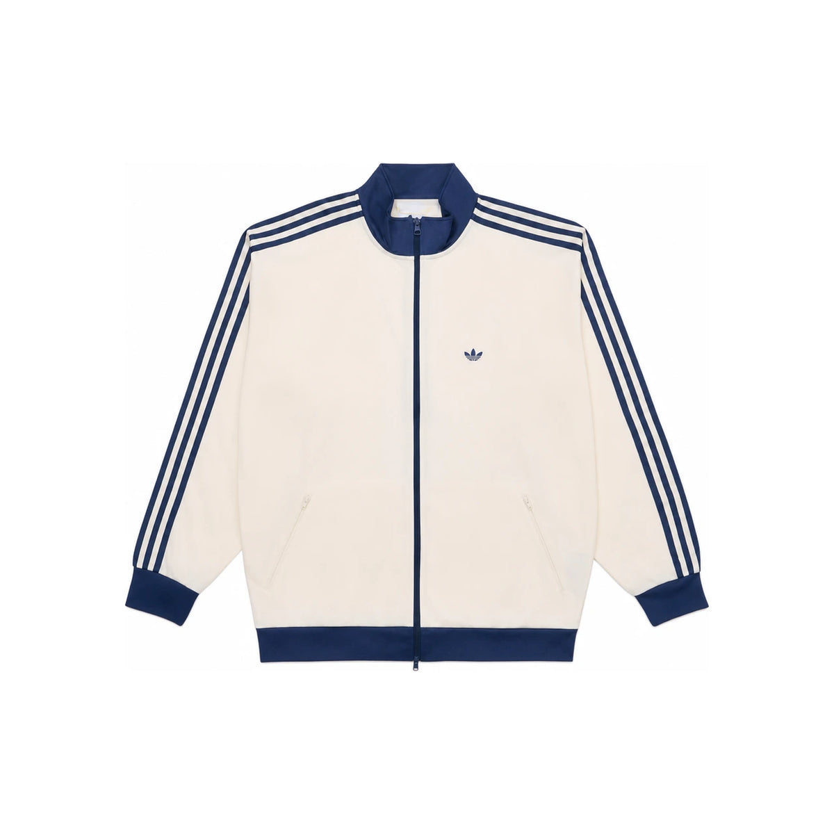 Adidas Originals Beckenbauer Track Top Cream White Blue Unisex KC3335