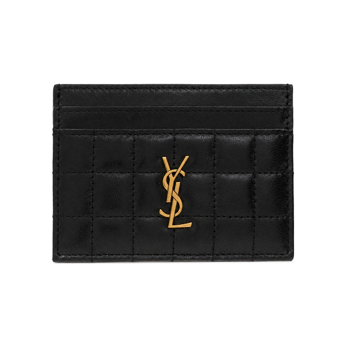 Saint Laurent Black Leather Women’s Card Holder