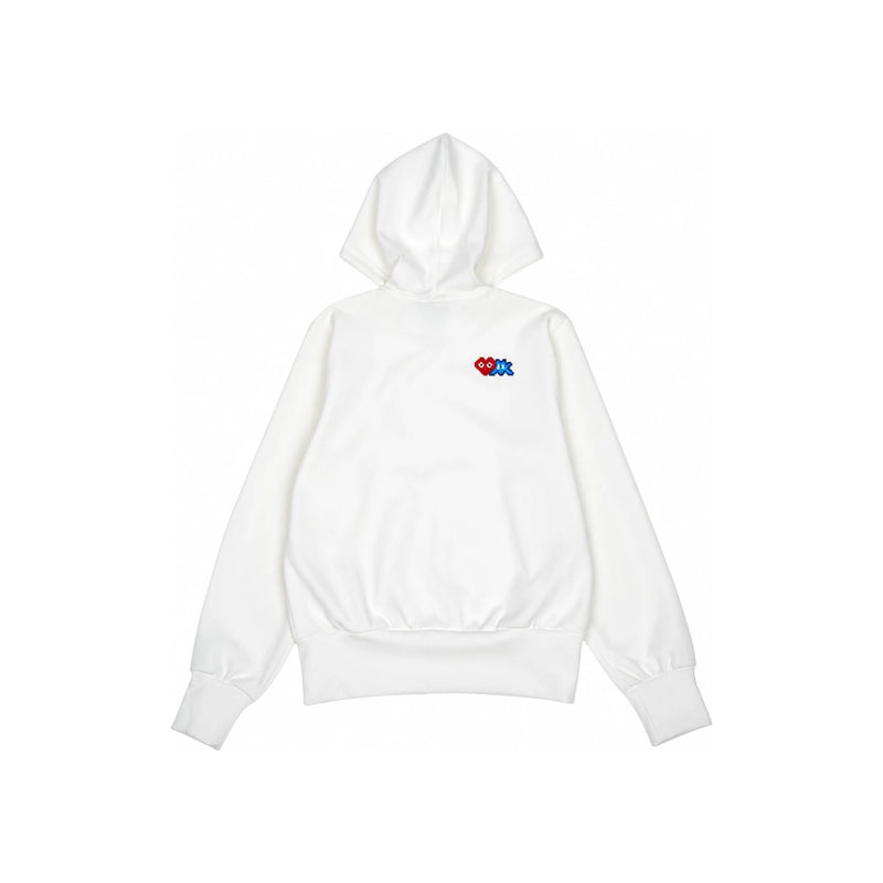 Comme des Garcons Invader Double Patch Women’s Hooded Zip-Up Knit AZ T333 051 3