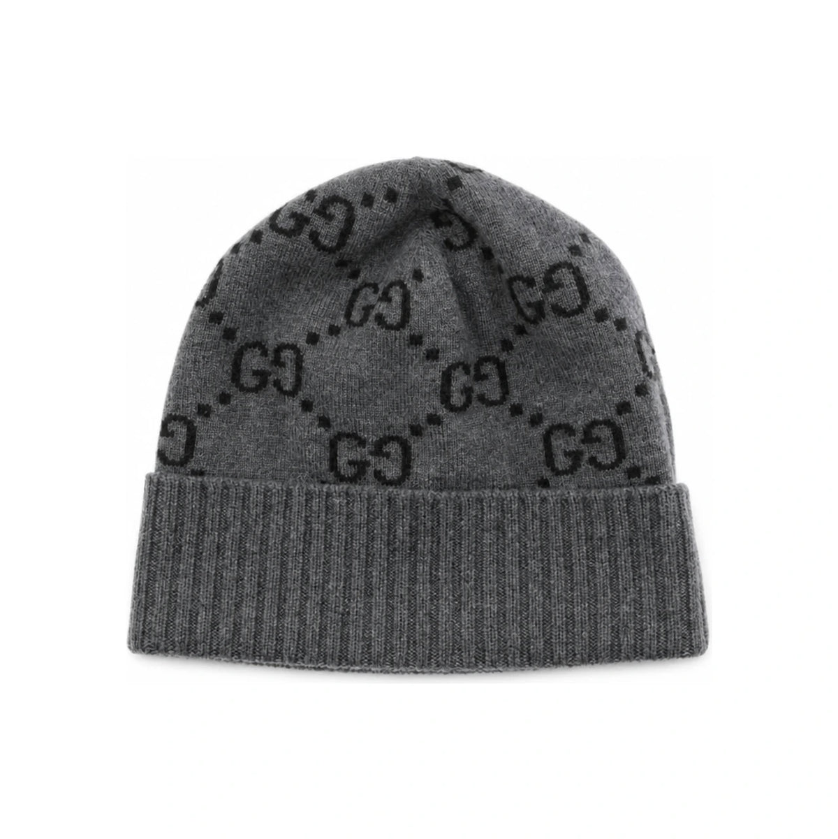 GUCCI Gray Knit Wool Beanie for Men