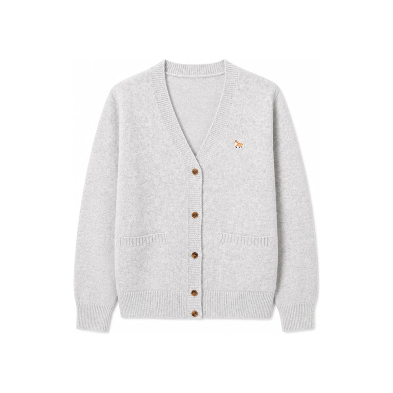 Maison Kitsune Baby Fox Wool Cardigan Women’s Navy