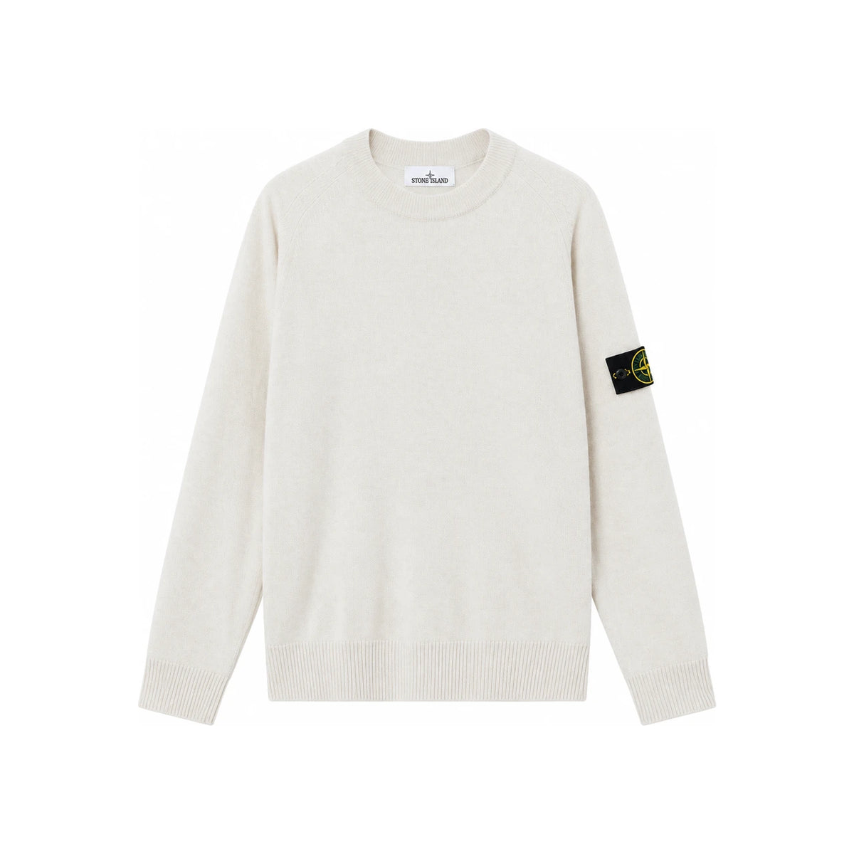 STONE ISLAND Reverse Stitch Woven Patch Cardigan Men’s Knit Black