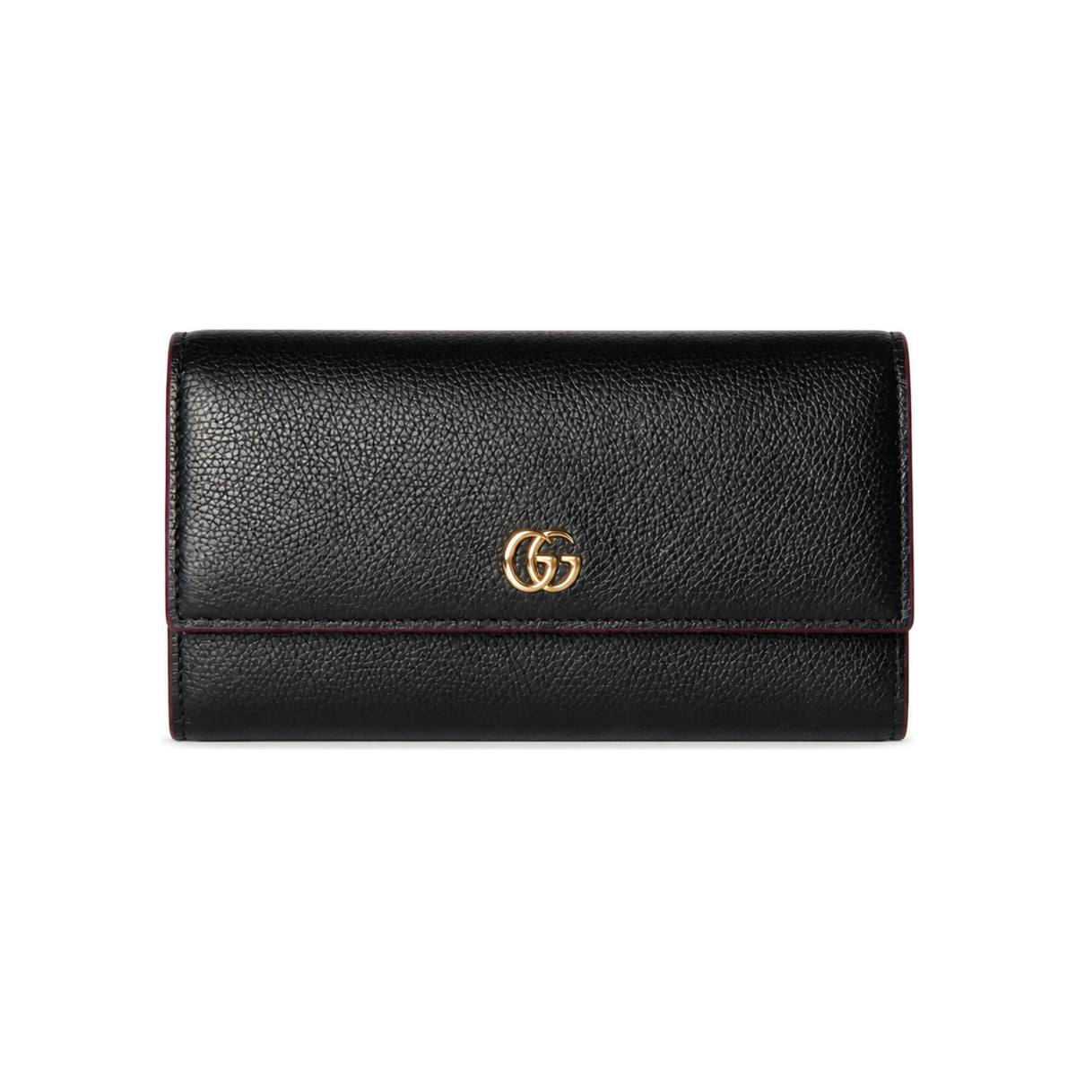 GUCCI GG Marmont Bicolor Leather Long Wallet