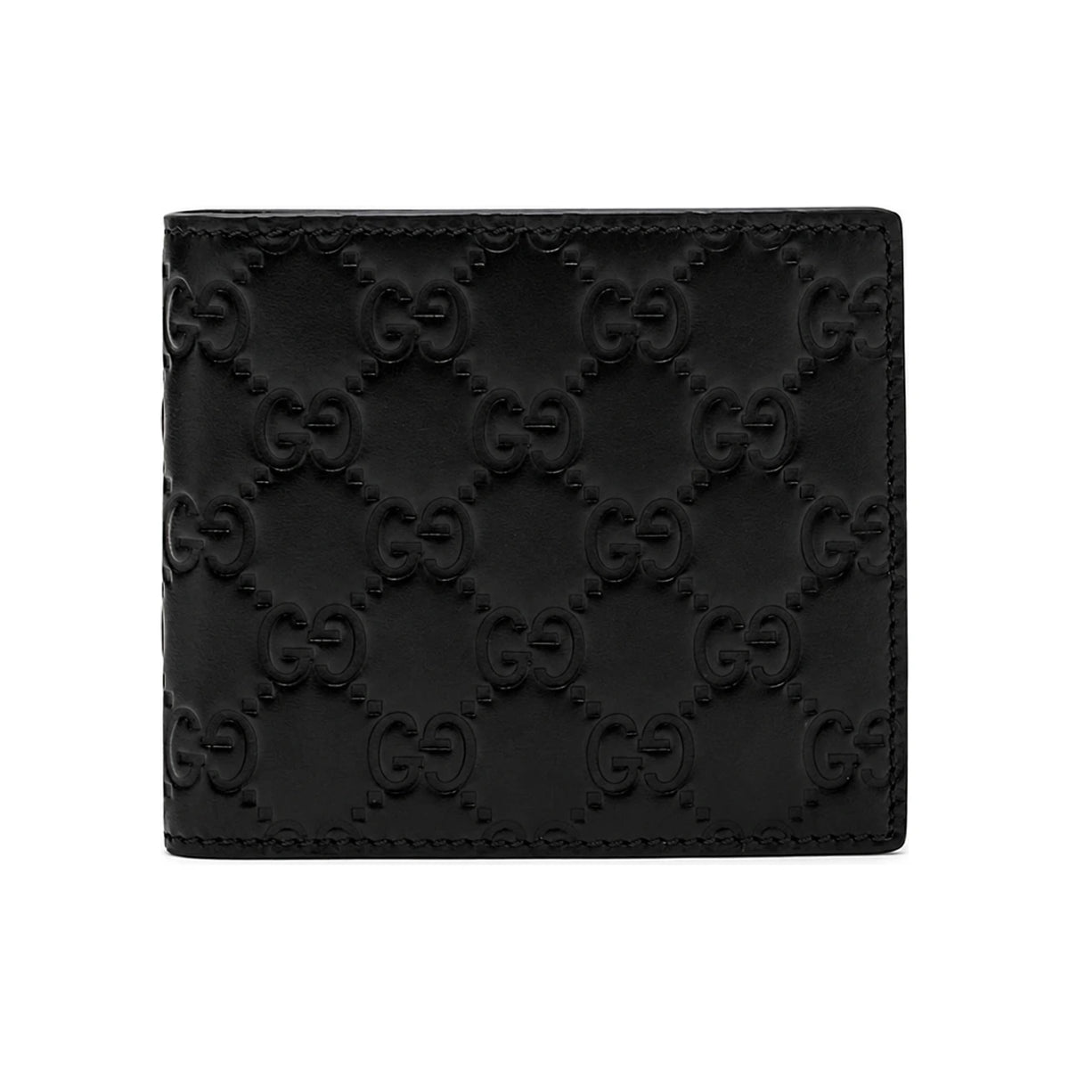 GUCCI Black Leather Bifold Wallet for Men