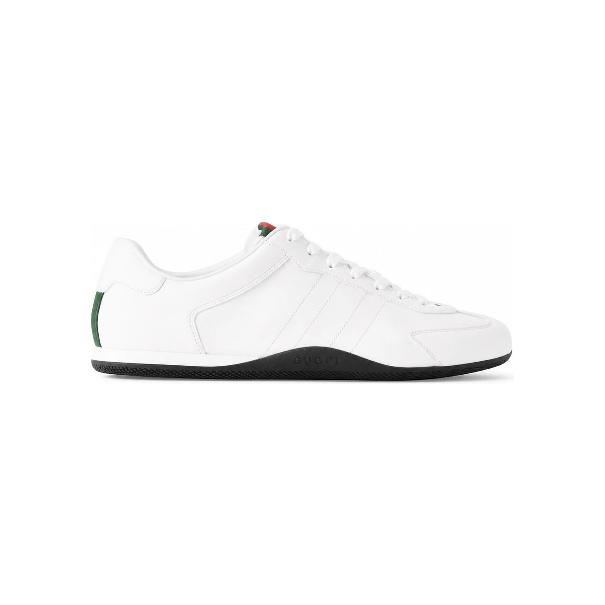 GUCCI Shift Men’s Leather Low-Top Sneakers White Navy