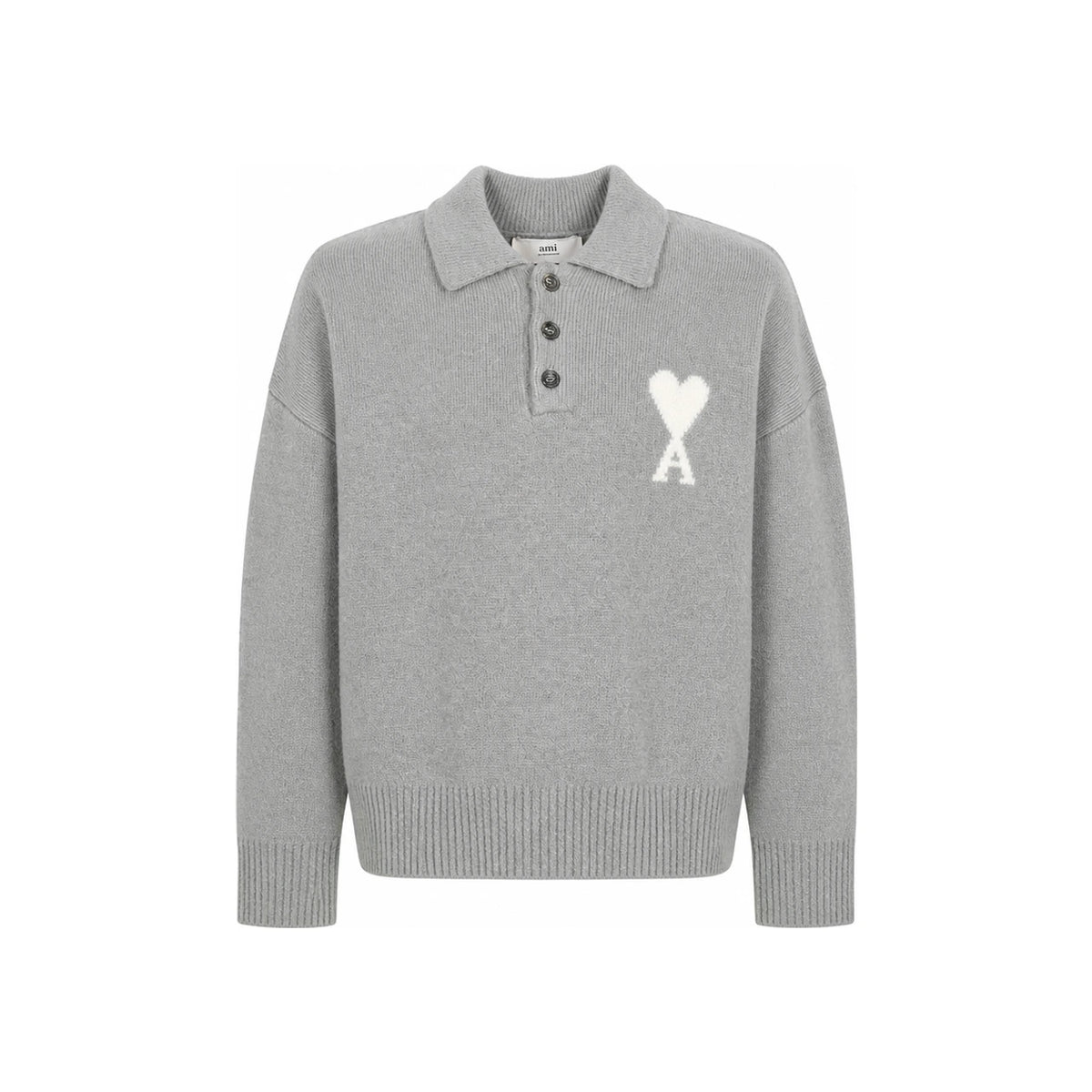 AMI Unisex Collar Knit Sweater UPL408 KN0135 058