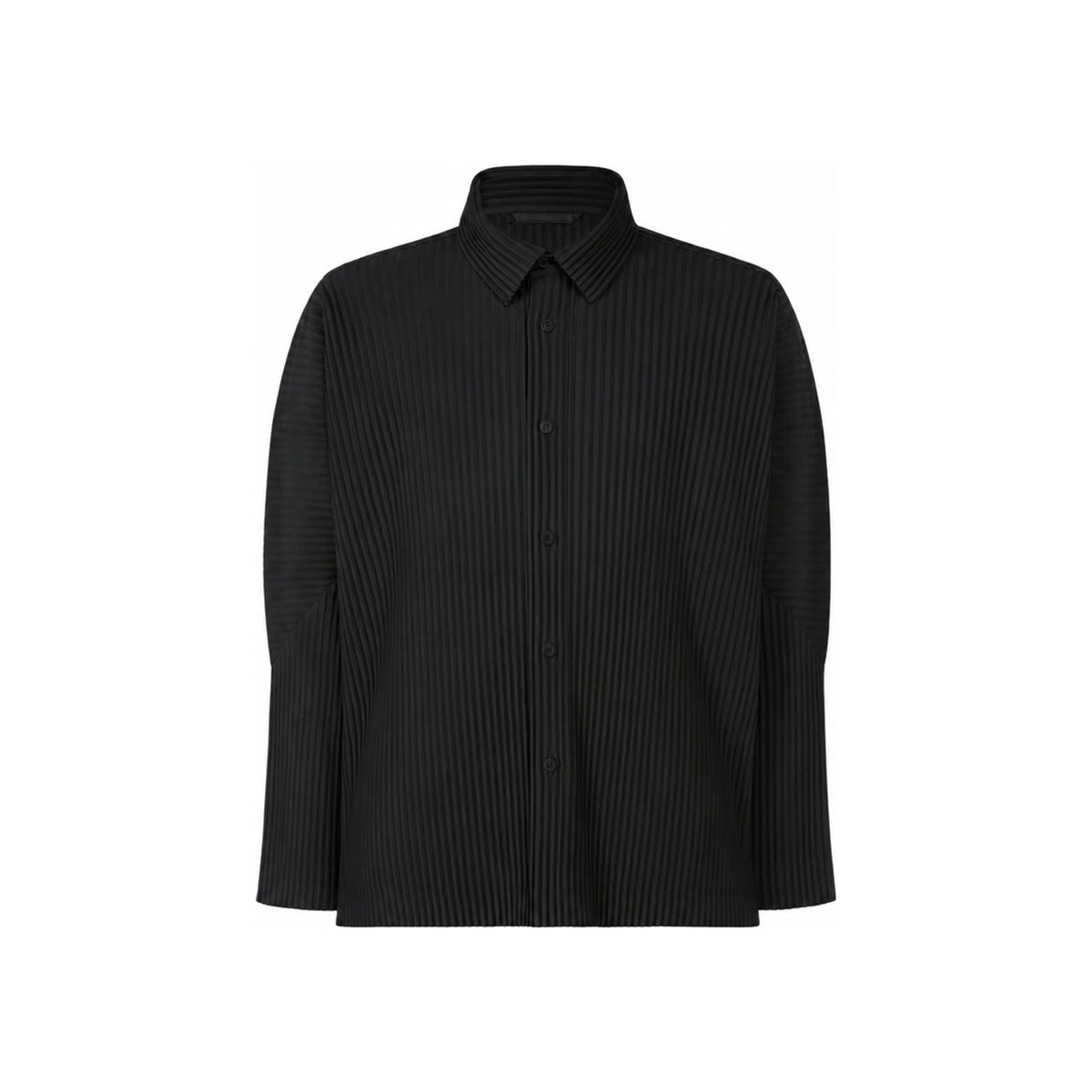Issey Miyake Homme Plissé Black Long Sleeve Shirt Men’s HP53 JJ102 15