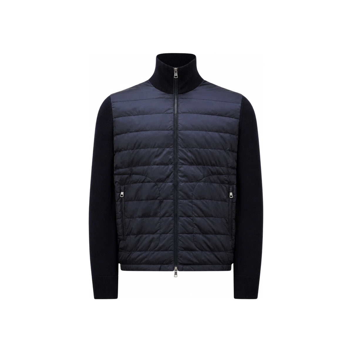 Moncler Padded Zip-Up Knit Cardigan Jacket for Men 9B50700 A9341 999