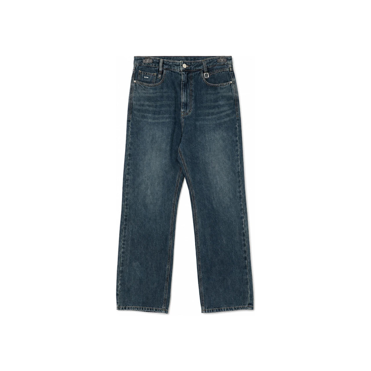 WOOYOUNGMI Steel Logo New Straight Denim Men's Pants W253PT21 981L