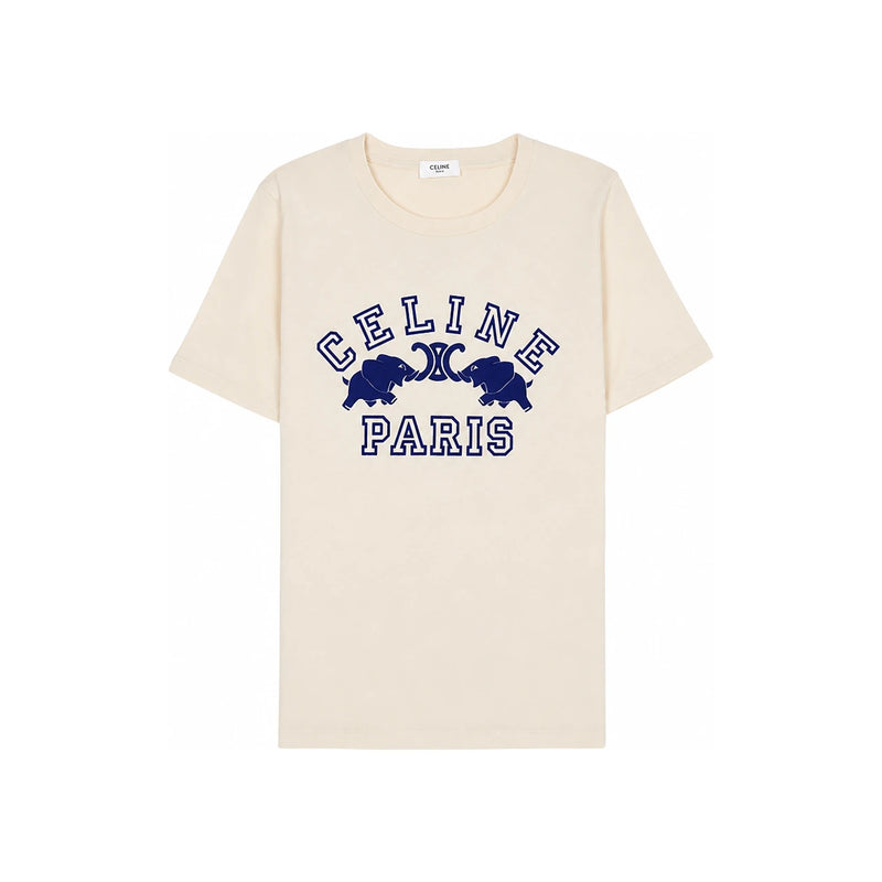 CELINE Women’s Short Sleeve T-Shirt RX0E3671Q GDI7