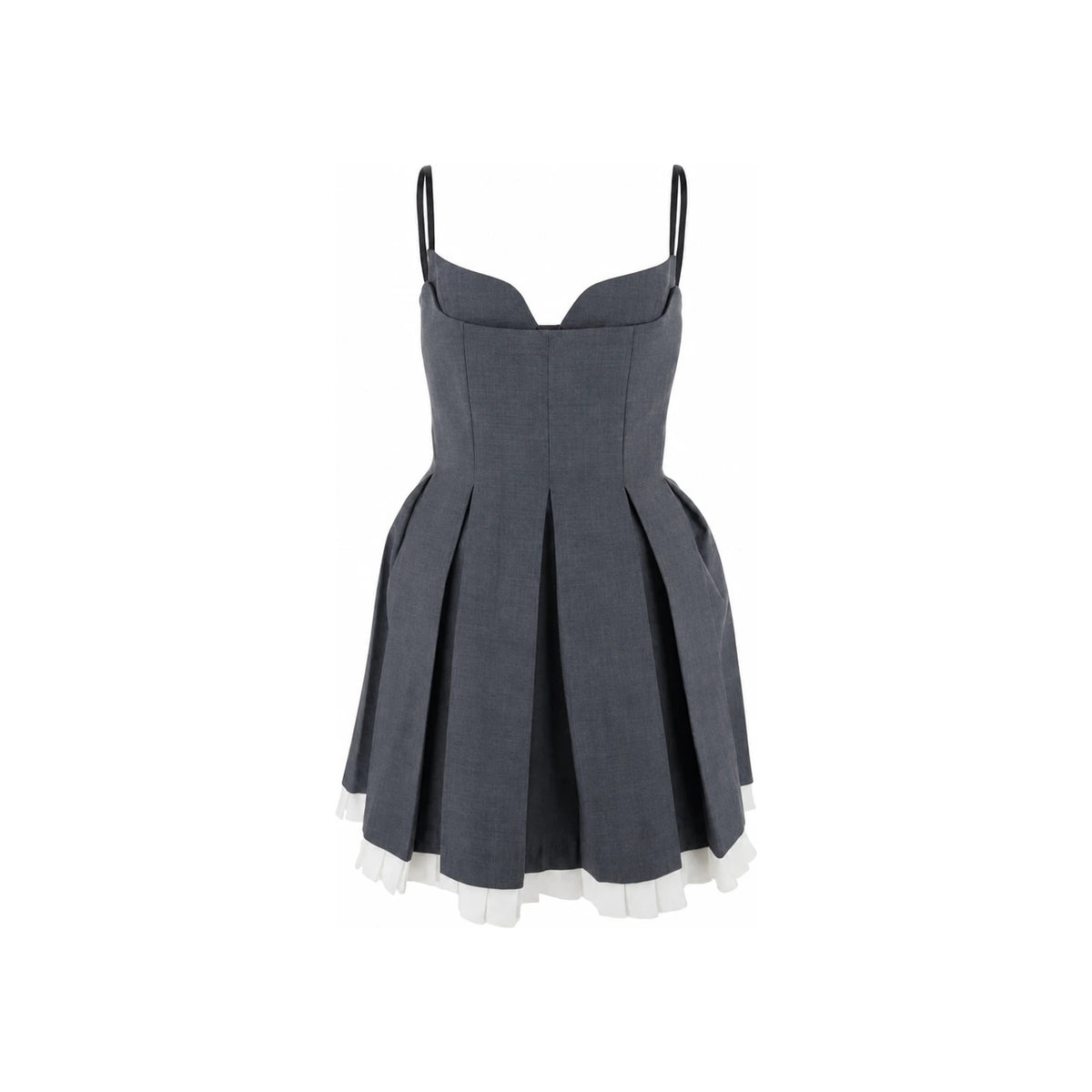 Shushu/Tong Black Mini Dress MWDEDR11FFV456GR100 GREY DOM