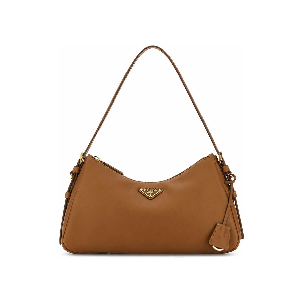 PRADA Black Leather Shoulder Bag